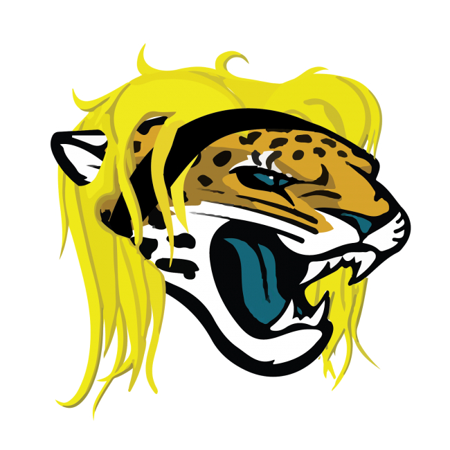 Jacksonville Jaguars Heavy Metal Logo fabric transfer
